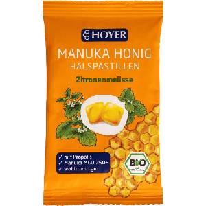 HOYER Таблетки с био мед от манука и маточина - 30 г