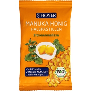 HOYER Таблетки с био мед от манука и маточина - 30 г
