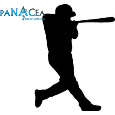 Samolepka Baseball black (12 cm) (C4)