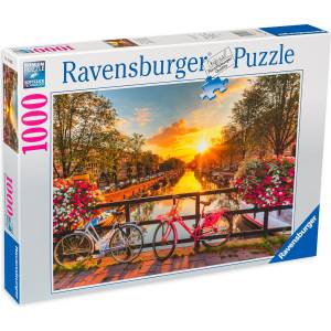 Ravensburger Пъзел Ravensburger от 1000 части - Залез над Амстердам (19606)