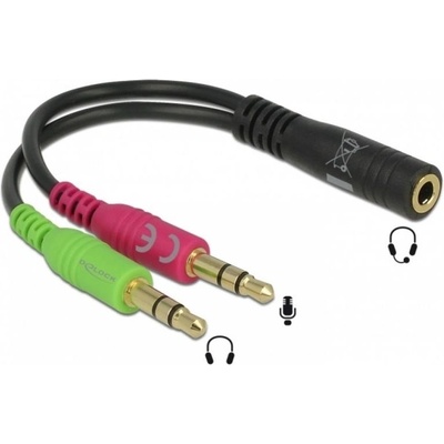 Delock 3.5mm Jack-2x RCA Converter F/M 65459