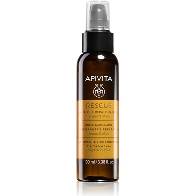 APIVITA Holistic Hair Care Argan Oil & Olive хидратиращо и подхранващо масло за коса с арганово масло 100ml