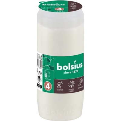Náplň Bolsius, 75 h, 238 g, 57x141 mm, do kahanca, biela, olej