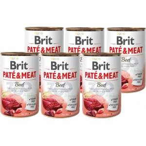 Brit Брит пате и месо говеждо 6x400г