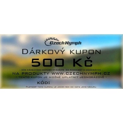 Czechnymph Dárkový kupon elektronický 500 Kč