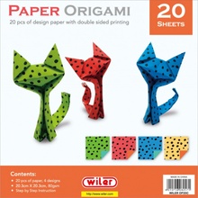 WILER Origami papír,20,3x20,3cm 20ks/80g OP20C