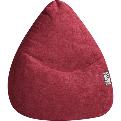 Beanbag sedací vak Alfa XL 70 x 110 cm vínově červený