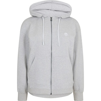 Timberland Суичър Timberland Women's Full Zip Loop Back Zip Hoodie - Light Grey Hthr