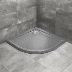 Radaway Doros A Stone полукръгло душ корито 90x90 см антрацит акрил (SDRA9090-01-64S)