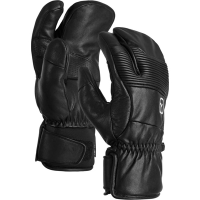 Ortovox Full leather 3 Finger glove M black raven rukavice
