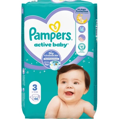 Pampers Active Baby 3 VPP 66 броя