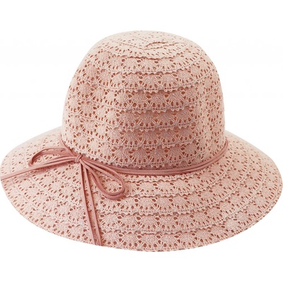 Biju Dámsky klobúk 9-60 s ozdobným povrázkom 9001608-5 ružový