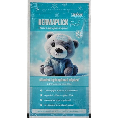 JADOB DERMAPLICK Touch chladivá hydrogélová náplasť 4,5 x 11 cm 2 ks