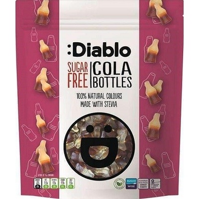 Diablo Gumené cukríky bez cukru so sladidlami s príchuťou koly 75 g