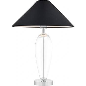 Kaspa Стояща лампа Rea прозрачна основа и черен абажур (40605102)