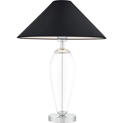 Kaspa Стояща лампа Rea прозрачна основа и черен абажур (40605102)