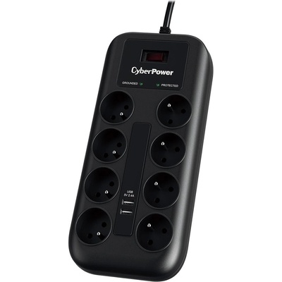 CyberPower Surge Buster 8 zásuvek P0820SUF0-FR – Zboží Živě
