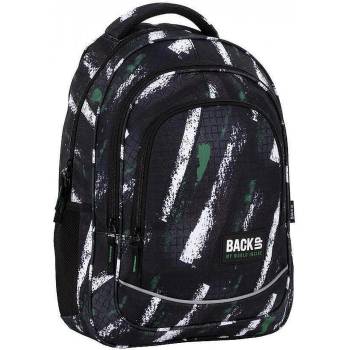 Image 1 of BACK UP Ученическа раница BACK UP - White lines (44901)