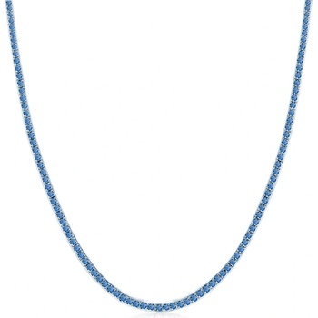 SAVICKI Тенис колие Luminy 2, 5 мм: бяло злато, сини сапфири