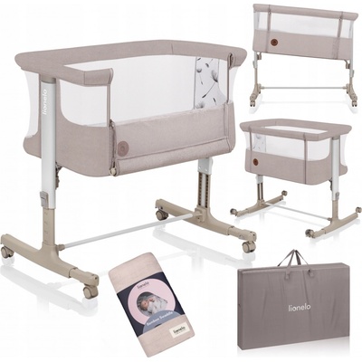LIONELO Postýlka Aurora 3v1 Beige Cappuccino – Zboží Dáma