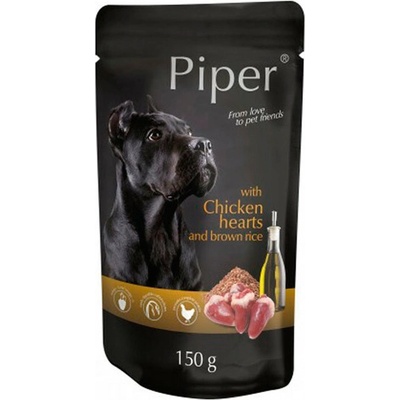 Piper Mini Kuřecí srdíčka s hnědou rýží 150 g