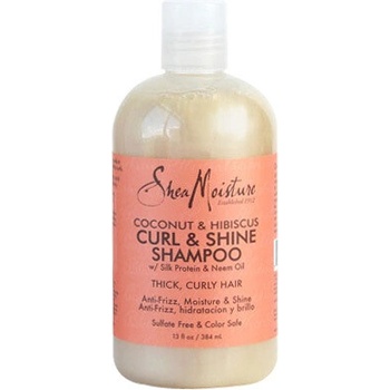 Shea Moisture Coconut & Hibiscus hydratačný šampón pre vlnité a kučeravé vlasy 384 ml