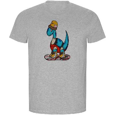 Тениска Kruskis Dino Snow ECO short sleeve T-shirt - Grey (Heather Grey)