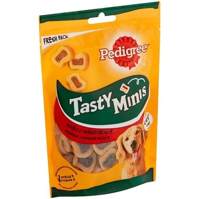 Pedigree Tasty Minis Hovězí a drůbeží příchutě 155 g