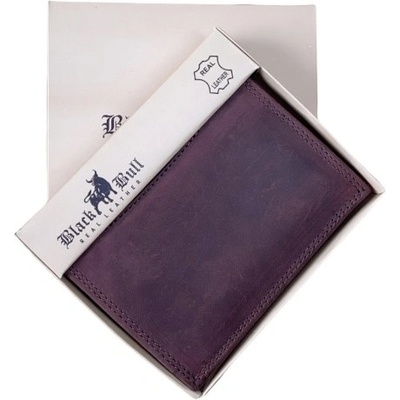 Pánská kožená černá Bull burgundy