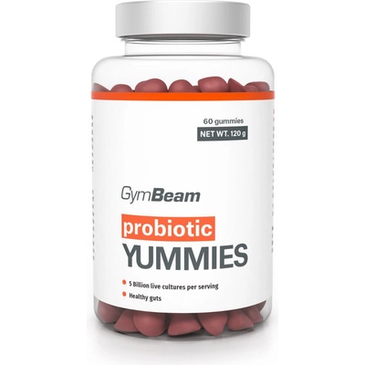 GymBeam Yummies Probiotiká 60 kaps. čerešňa