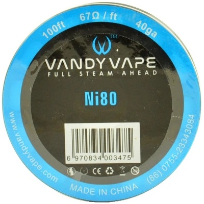 Vandy Vape Single Wire Ni80 40GA 30m