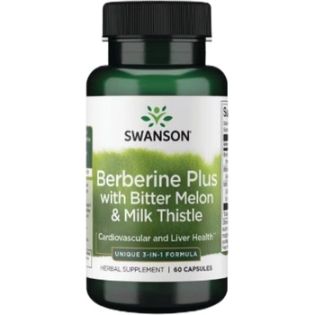 Swanson Berberine Plus | with Bitter Melon & Milk Thistle [60 капсули]