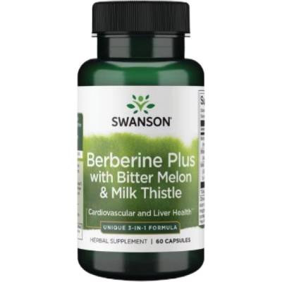 Swanson Berberine Plus | with Bitter Melon & Milk Thistle [60 капсули]