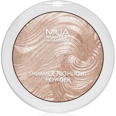MUA Makeup Academy Shimmer Kompaktný púdrový rozjasňovač Radiant Cashmere 8 g