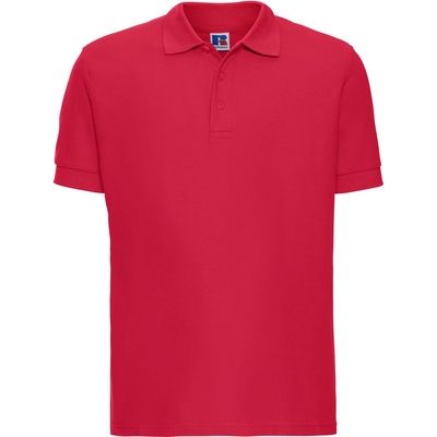 Russell Athletic 577m / Мъжка поло тениска от 100% памук, къс ръкав - класическо червено 4xl (10577m24814)