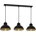 Luminex Пендел SVEN 3xE27/15W/230V черен/златист (LU9144)