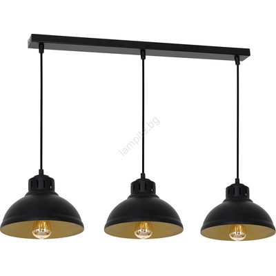 Luminex Пендел SVEN 3xE27/15W/230V черен/златист (LU9144)