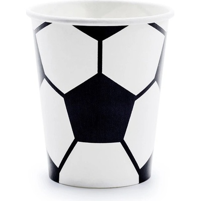 Party Deco Парти Чаши - Футболна Звезда, 260мл - (1 пакет / 6 бр. )