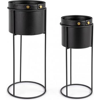 Bizzotto ДЕКОРАТИВНА КАШПА+СТОЙКА, 2БР/К-Т zeina (0182321)