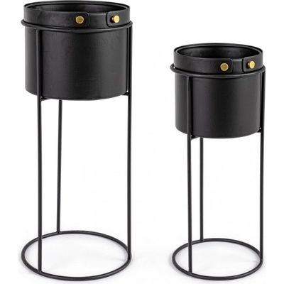 Bizzotto ДЕКОРАТИВНА КАШПА+СТОЙКА, 2БР/К-Т zeina (0182321)