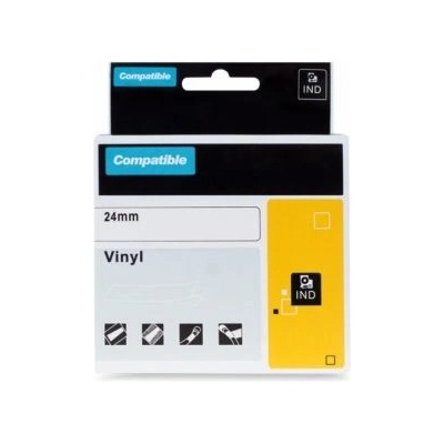 Kompatibilní páska s DYMO 1805430 24mm 5.5m cerný tisk/bílý p RHINO vinyl. (PLTD87)