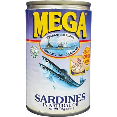 Mega Sardinky vo vlastnej šťave 155 g