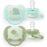 Philips Залъгалки Philips Avent Ultra Soft - Night, 0-6 м, таралеж/звезда (SCF094/01) - ozone