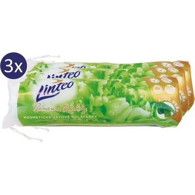Linteo odličovací tampony Premium aloe vera 80ks x 3