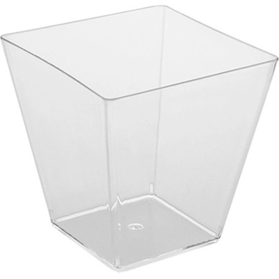 Fingerfood kelímek PS hranatý čirý 72 x 72 x 72 mm 230ml – Zboží Dáma