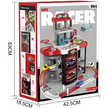 Sonne Голям детски мултифункционален паркинг 2 в 1, Многоцветен