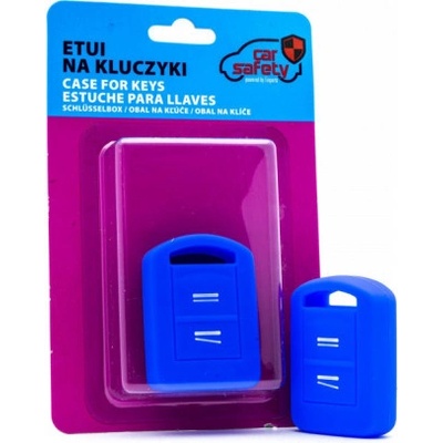 Kľúčenka Opel silikónový obal na kľúče modrý