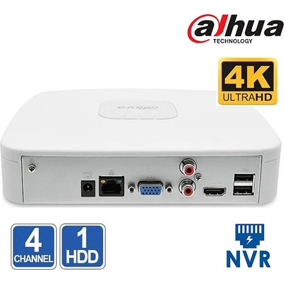 Dahua 4 Канален мрежов рекордер Dahua NVR2104-4KS2 4K 8Mpx (NVR2104-4KS2)
