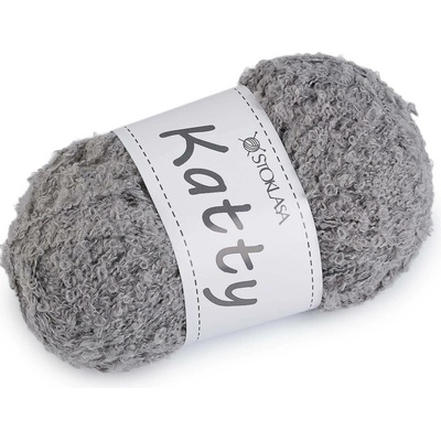 Pletací příze nopková Katty 100 g Varianta: 9 šedá, Balení: 1 ks