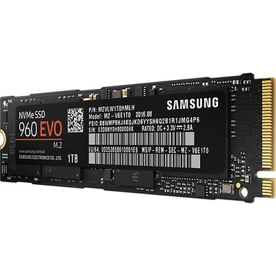Samsung 960 EVO NVMe M.2 1 TB, MZ-V6E1T0BW